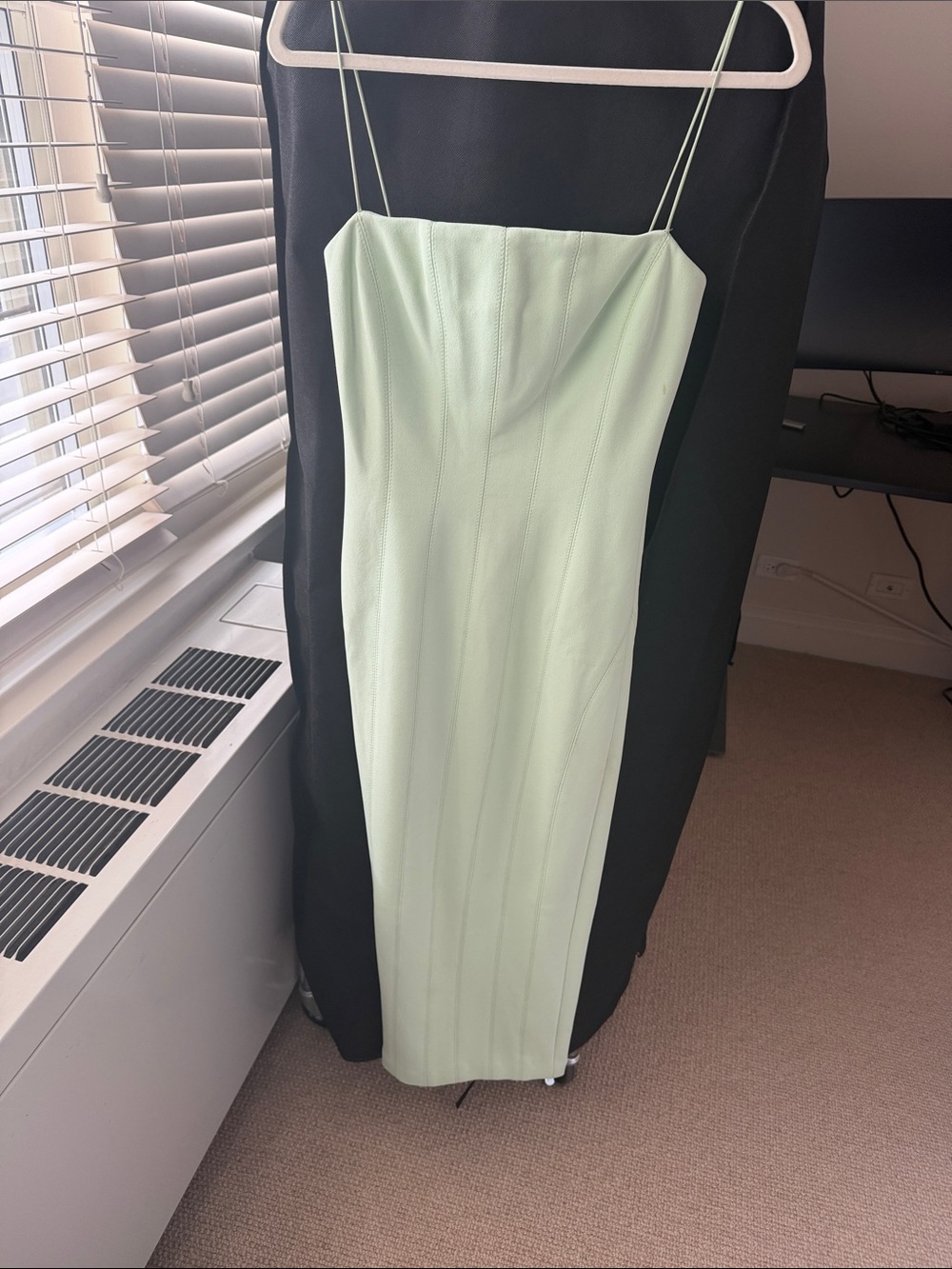 MISHA COLLECTION Mint Green Bodycon Midi Dress